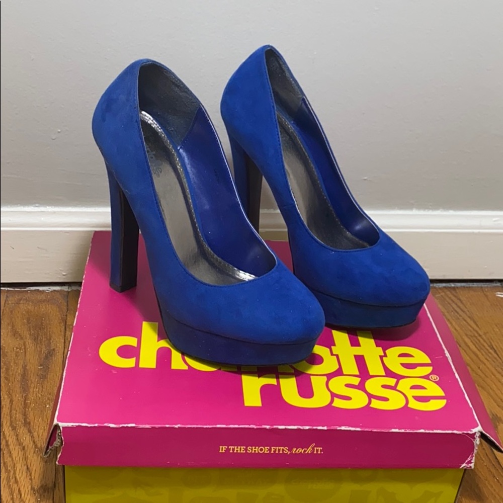 Charlotte Russe royal blue heels